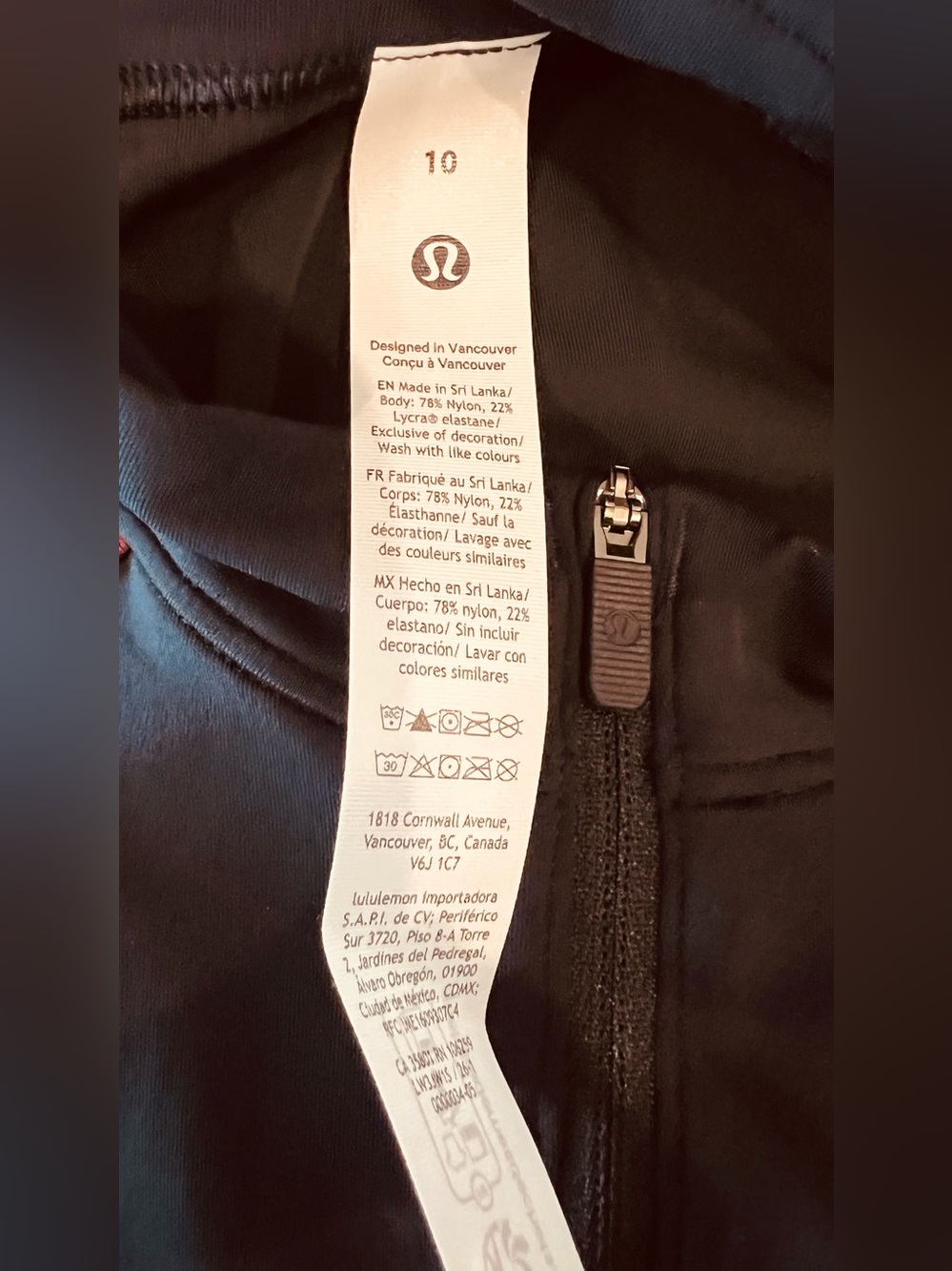 NWT Lululemon Wunder Train Cropped Long-Sleeve Half Zip True Navy Size 10 - Picture 7 of 8